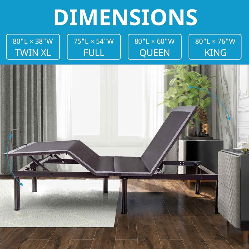 Alwyn Home Killeen Zero Gravity Adjustable Bed with Wireless Remote